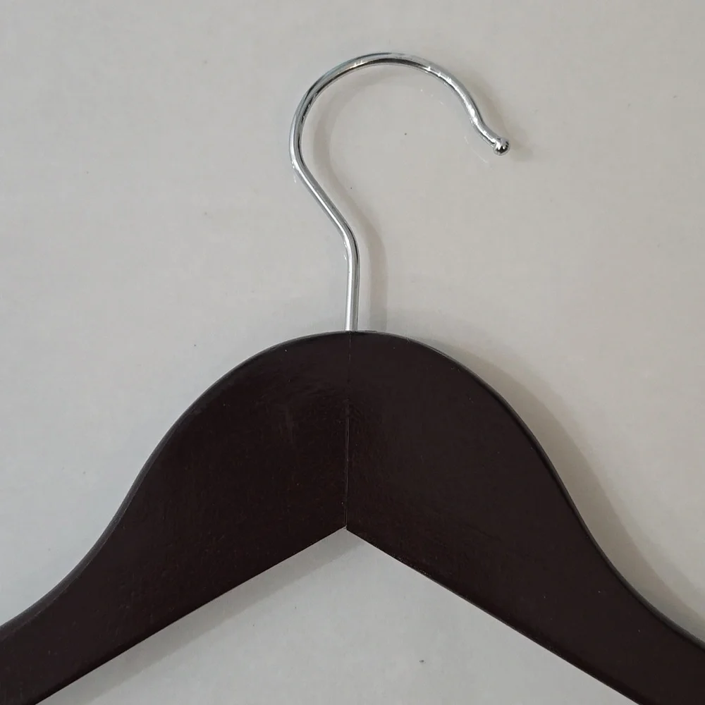 24-Pack of Honey-Can-Do No-Slip Cherry Wood Suit and Dress Hangers